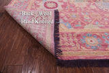 Pink Persian Sultanabad Hand Knotted Wool Rug - 12' 2" X 18' 2" - Golden Nile