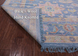 Blue Persian Heriz Serapi Hand Knotted Wool Rug - 12' 3" X 17' 11" - Golden Nile