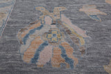 SUPER SALE Silver Persian Sultanabad Hand Knotted Wool Rug - 12' 2" X 15' 1"