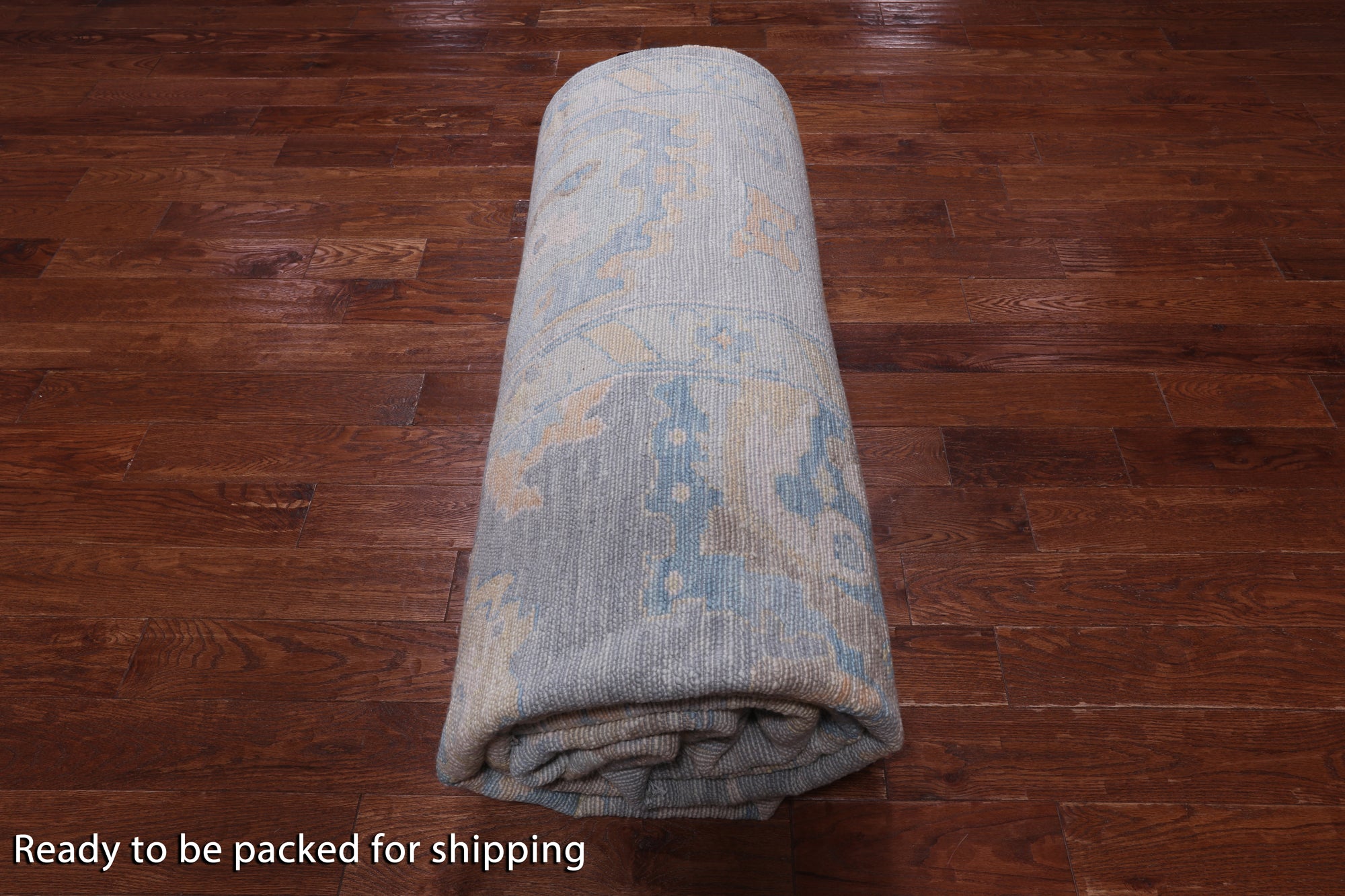 SUPER SALE Silver Persian Sultanabad Hand Knotted Wool Rug - 12' 2" X 15' 1"