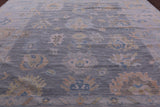 Silver Persian Sultanabad Hand Knotted Wool Rug - 12' 2" X 15' 1" - Golden Nile