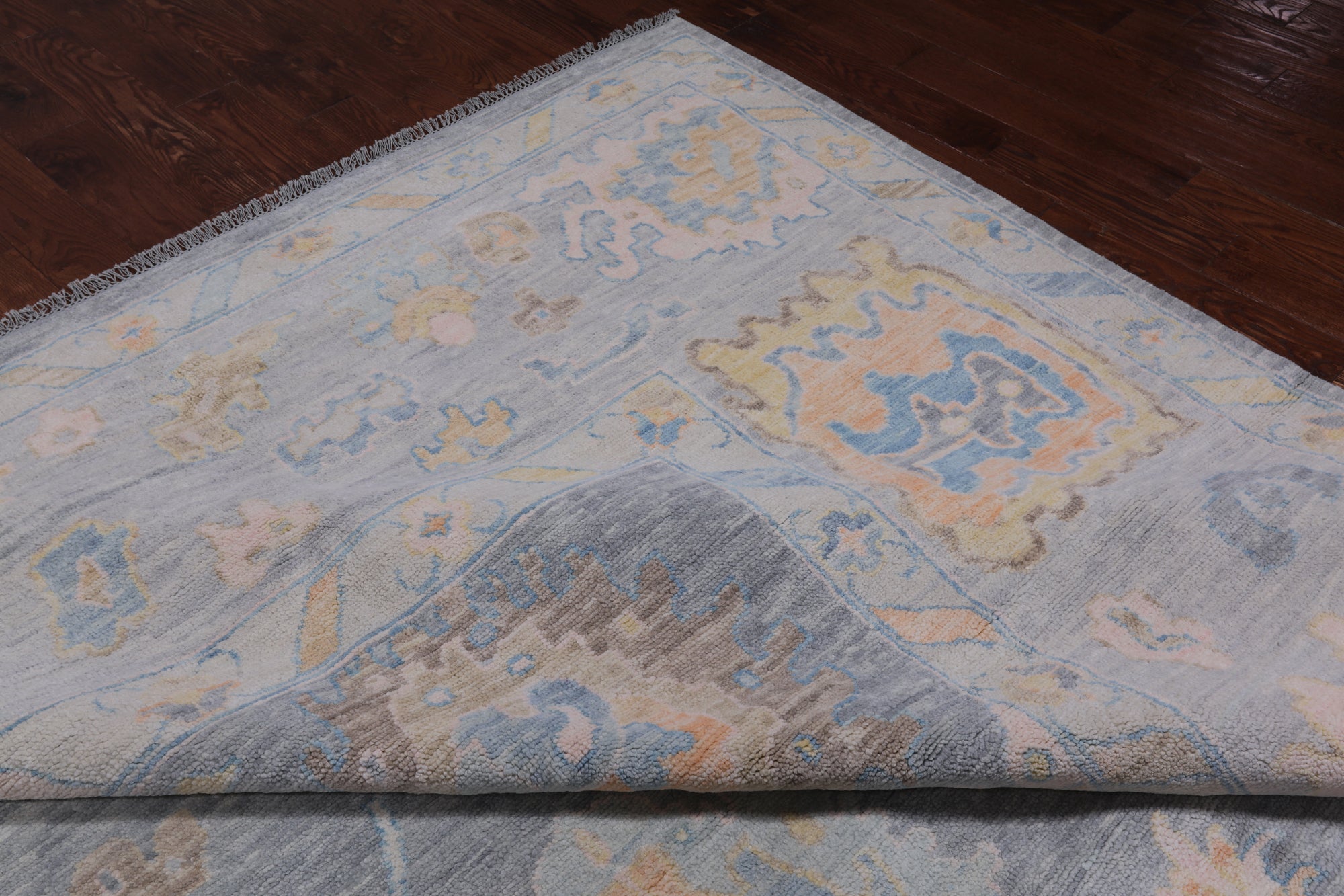 SUPER SALE Silver Persian Sultanabad Hand Knotted Wool Rug - 12' 2" X 15' 1"