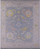 Silver Turkish Oushak Handmade Wool Rug - 12' 1" X 14' 9" - Golden Nile