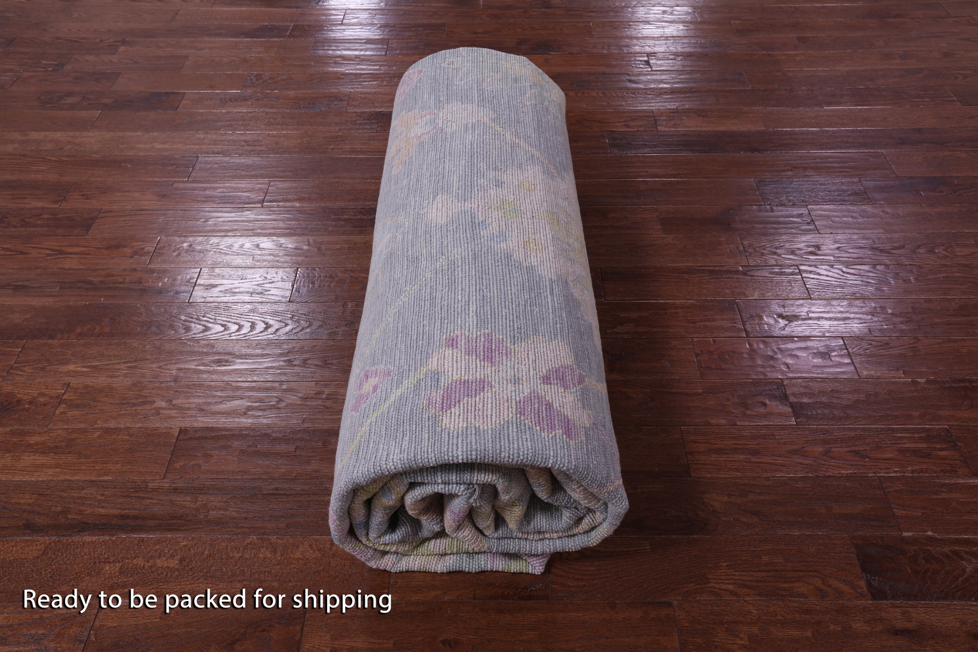 Silver Turkish Oushak Hand Knotted Wool Rug - 12' 1" X 15' 1" - Golden Nile