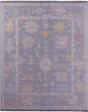 Silver Turkish Oushak Hand Knotted Wool Rug - 12' 1" X 15' 1" - Golden Nile