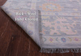 Silver Turkish Oushak Hand Knotted Wool Rug - 12' 1" X 15' 1" - Golden Nile
