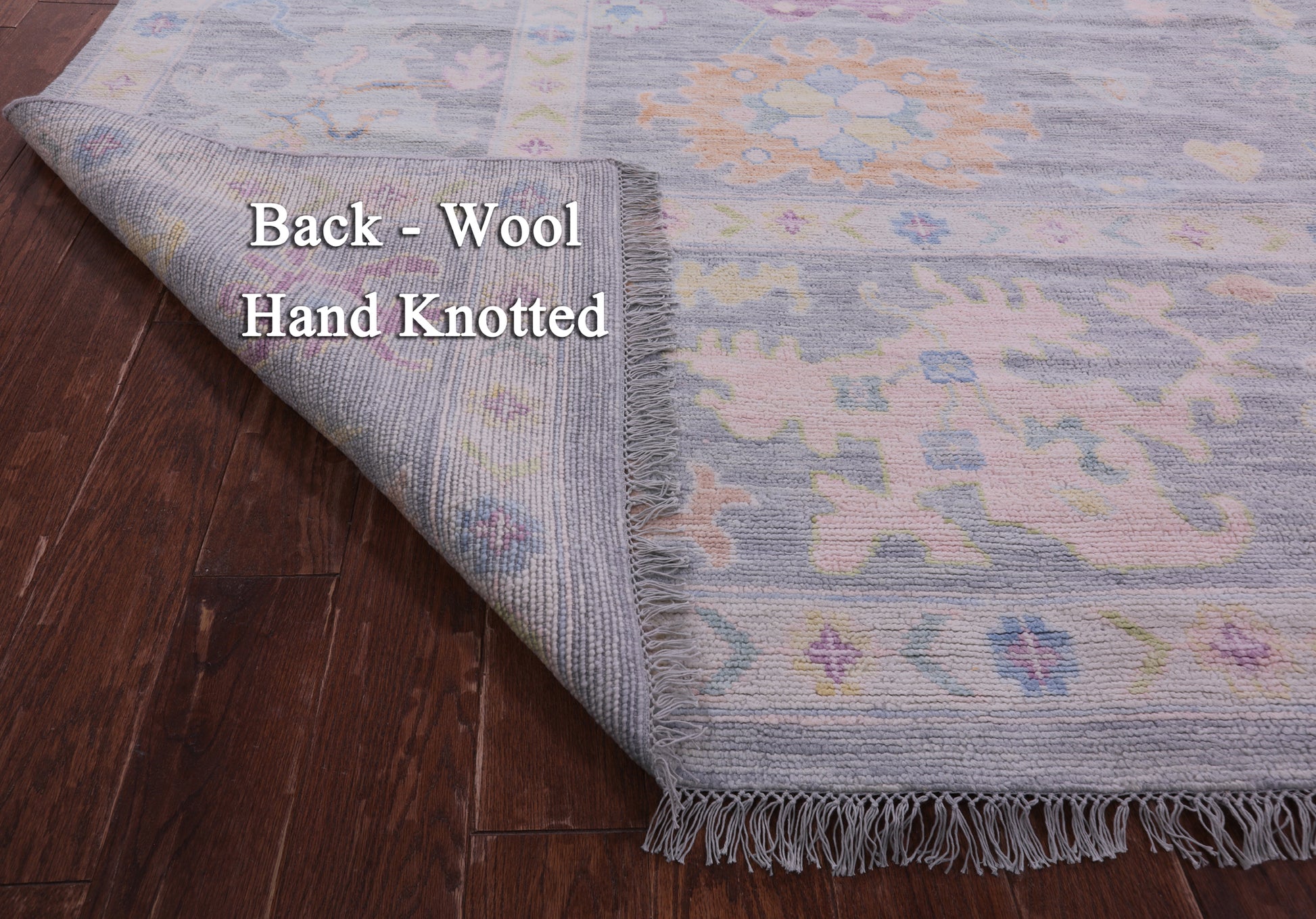 Silver Turkish Oushak Hand Knotted Wool Rug - 12' 1" X 15' 1" - Golden Nile