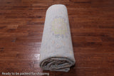 SUPER SALE Silver Turkish Oushak Hand Knotted Wool Rug - 12' 0" X 14' 10"