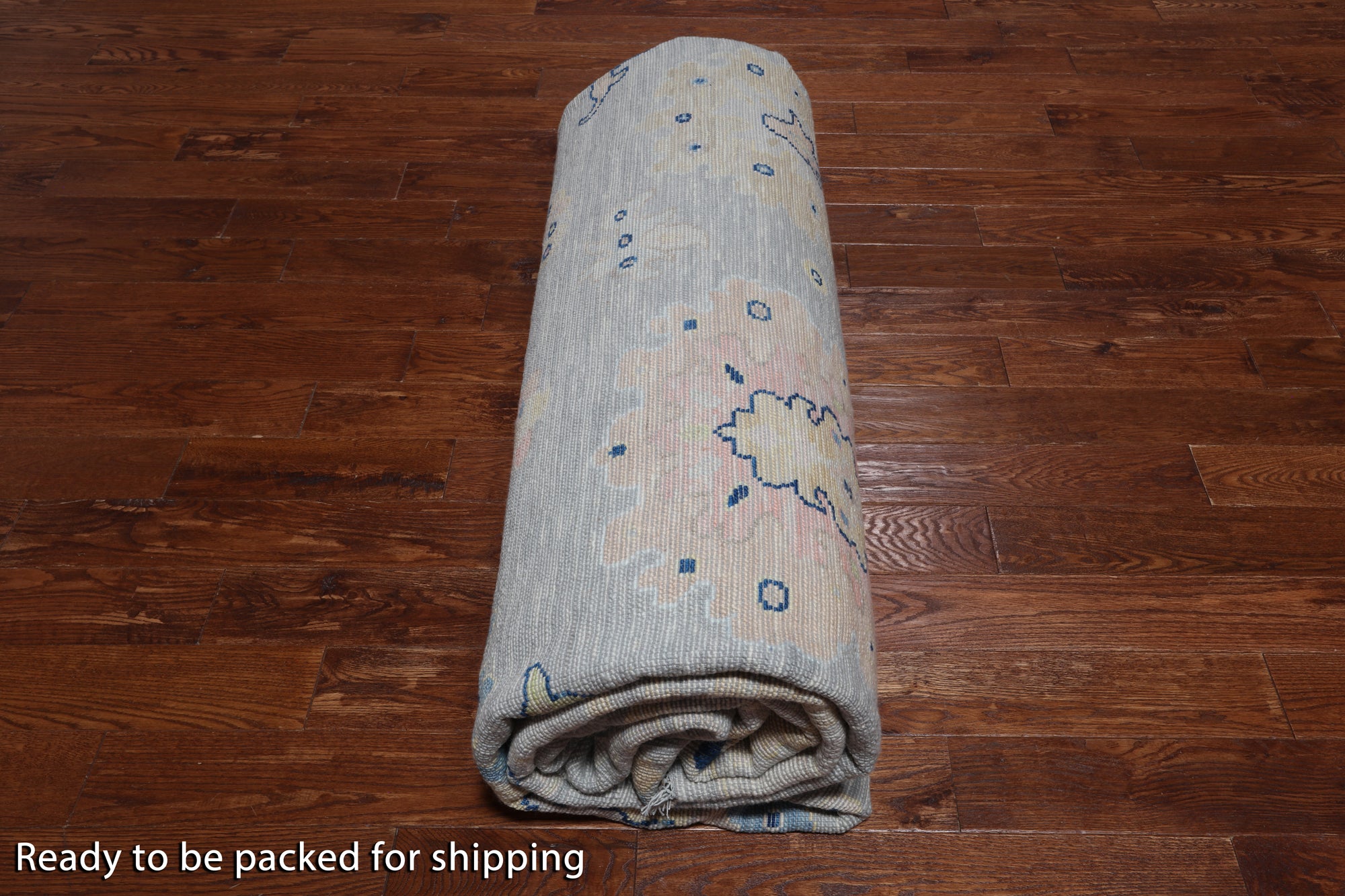 SUPER SALE Silver Persian Sultanabad Hand Knotted Wool Rug - 12' 1" X 14' 9"