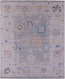 Silver Persian Sultanabad Hand Knotted Wool Rug - 12' 1" X 14' 9" - Golden Nile