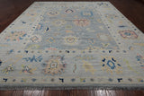 SUPER SALE Silver Persian Sultanabad Hand Knotted Wool Rug - 12' 1" X 14' 9"