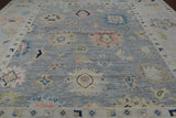SUPER SALE Silver Persian Sultanabad Hand Knotted Wool Rug - 12' 1" X 14' 9"