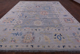 Silver Persian Sultanabad Hand Knotted Wool Rug - 12' 1" X 14' 9" - Golden Nile