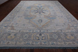 Silver Persian Bakshaish Hand Knotted Wool Rug - 12' 2" X 14' 10"