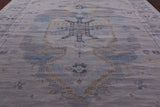 Silver Persian Bakshaish Hand Knotted Wool Rug - 12' 2" X 14' 10" - Golden Nile