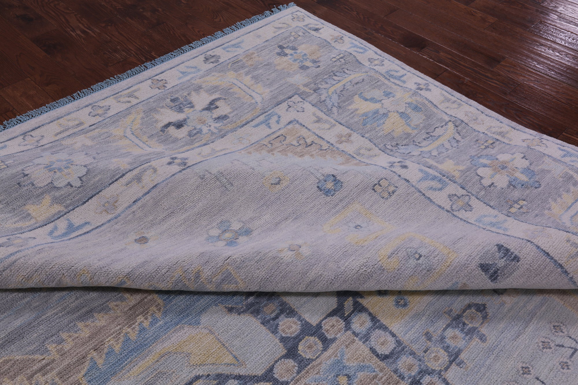 Silver Persian Bakshaish Hand Knotted Wool Rug - 12' 2" X 14' 10" - Golden Nile