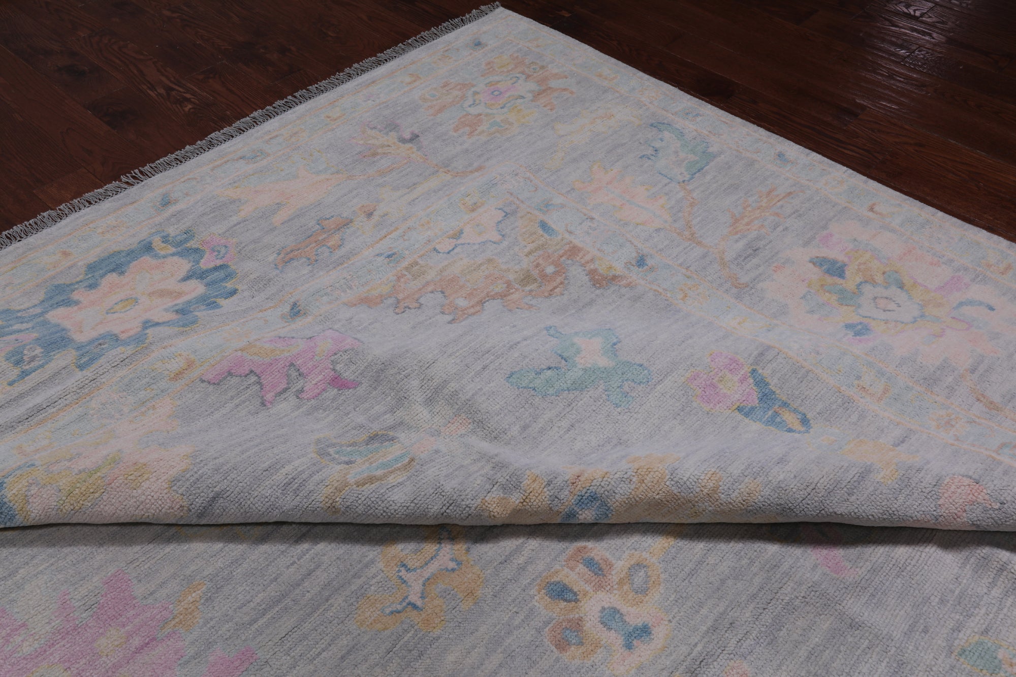SUPER SALE Silver Persian Sultanabad Hand Knotted Wool Rug - 12' 3" X 15' 0"