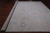 SUPER SALE Silver Persian Sultanabad Hand Knotted Wool Rug - 12' 3" X 15' 0"