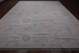 SUPER SALE Silver Persian Sultanabad Hand Knotted Wool Rug - 12' 3" X 15' 0"