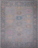 SUPER SALE Silver Persian Sultanabad Hand Knotted Wool Rug - 12' 1" X 15' 0"