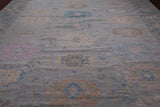 SUPER SALE Silver Persian Sultanabad Hand Knotted Wool Rug - 12' 1" X 15' 0"