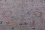 Ivory Persian Sultanabad Hand Knotted Wool Rug - 12' 1" X 14' 6" - Golden Nile