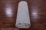 Light Blue Geometric Fine Serapi Hand Knotted Wool Rug - 12' 1" X 15' 3" - Golden Nile