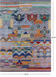 Tribal Moroccan Hand Knotted Wool Rug - 10' 3" X 14' 4" - Golden Nile