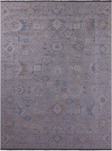 Grey Persian Fine Serapi Handmade Wool Rug - 10' 2" X 13' 9" - Golden Nile