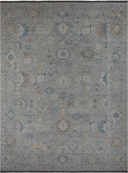Grey Persian Fine Serapi Handmade Wool Rug - 10' 2" X 13' 9"