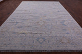 Grey Persian Fine Serapi Handmade Wool Rug - 10' 2" X 13' 9" - Golden Nile