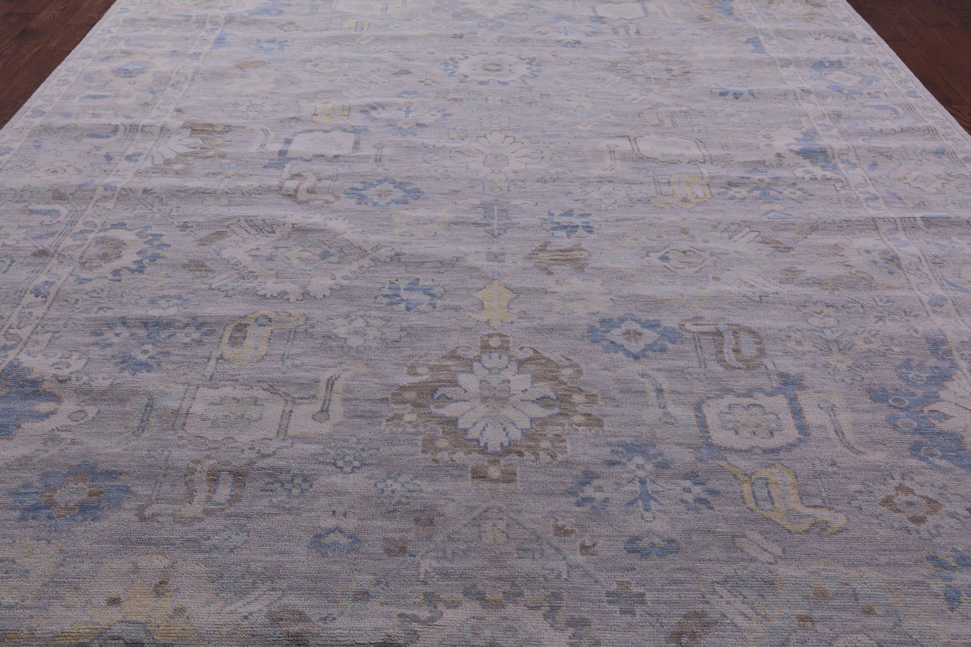 Grey Persian Fine Serapi Handmade Wool Rug - 10' 2" X 13' 9" - Golden Nile