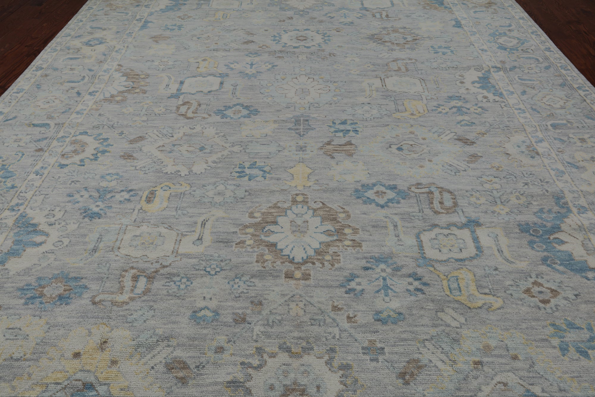 Grey Persian Fine Serapi Handmade Wool Rug - 10' 2" X 13' 9"