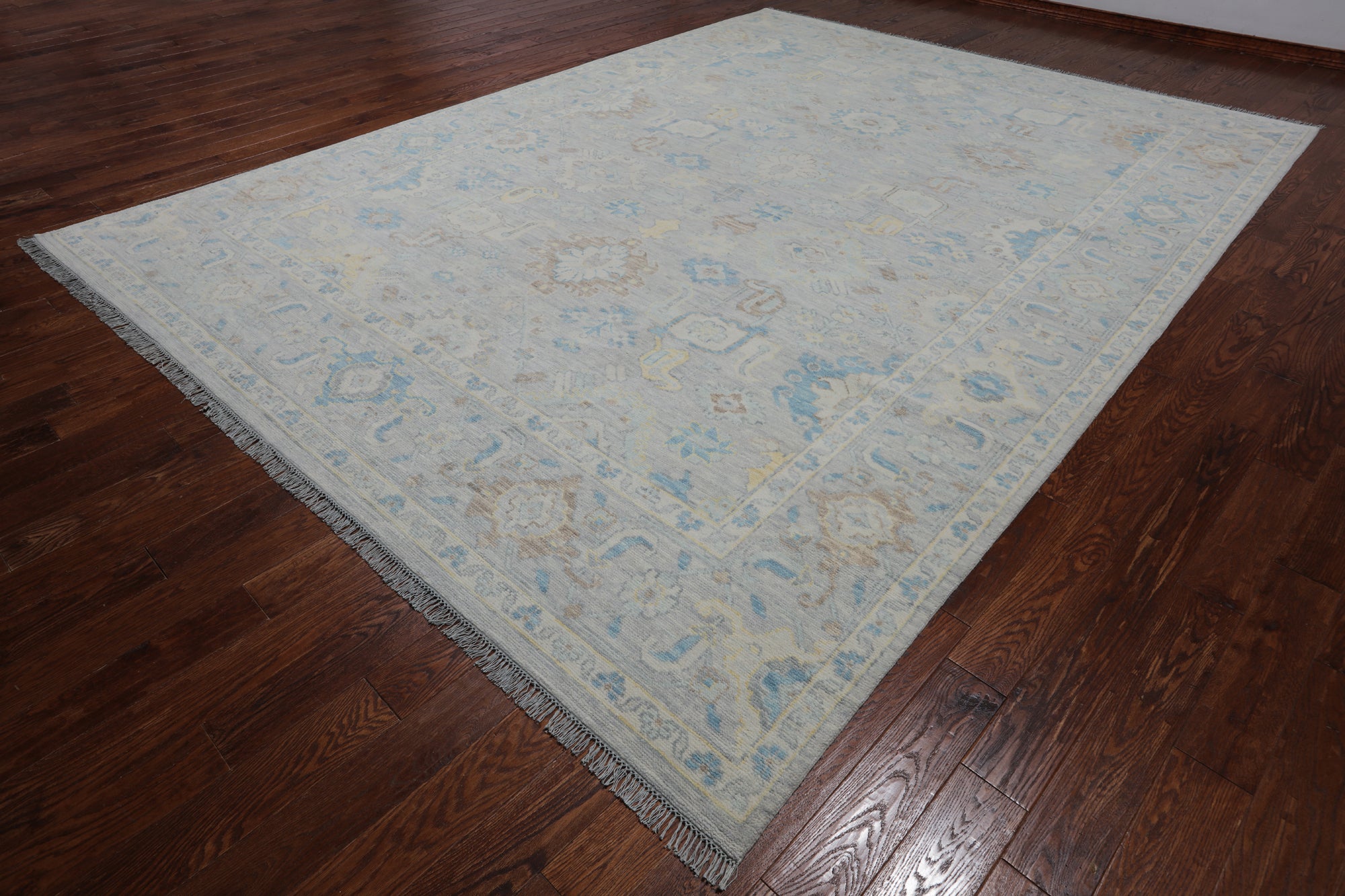 Grey Persian Fine Serapi Handmade Wool Rug - 10' 2" X 13' 9"