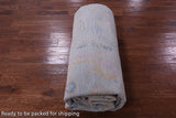 Light Blue Persian Sultanabad Hand Knotted Wool Rug - 10' 1" X 14' 3" - Golden Nile