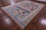 Tribal Moroccan Handmade Wool Rug - 10' 2" X 13' 10" - Golden Nile