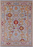 Light Grey Persian Heriz Serapi Hand Knotted Wool Rug - 9' 11" X 13' 8" - Golden Nile