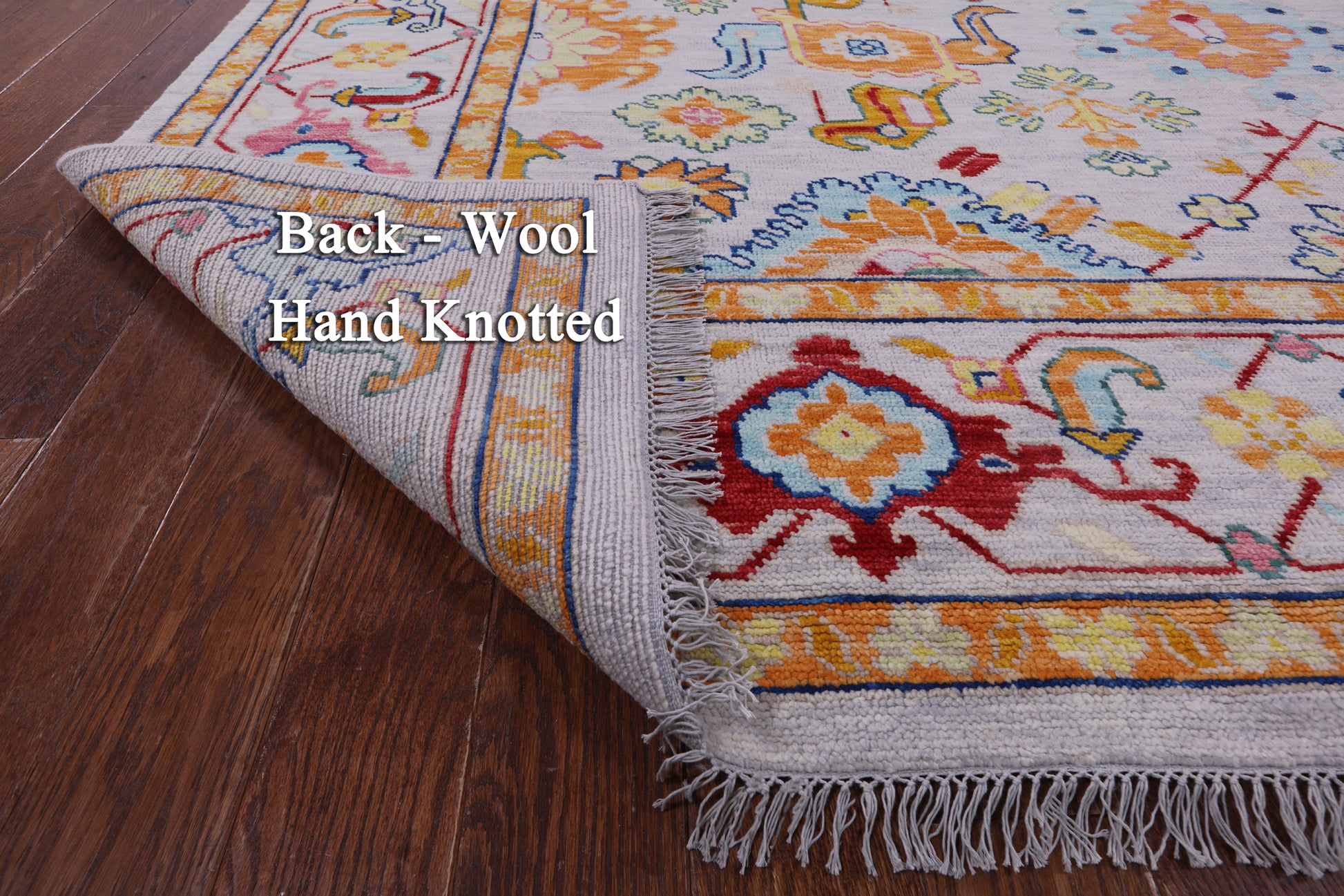 Light Grey Persian Heriz Serapi Hand Knotted Wool Rug - 9' 11" X 13' 8" - Golden Nile