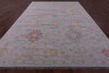 Silver Persian Sultanabad Hand Knotted Wool Rug - 10' 2" X 13' 9" - Golden Nile