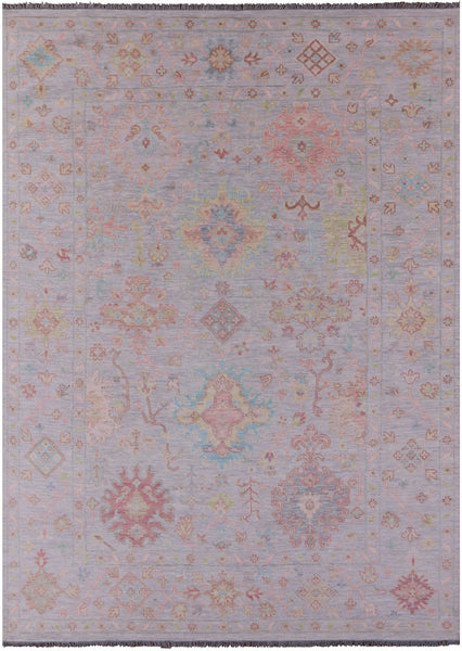 Silver Persian Sultanabad Hand Knotted Wool Rug - 10' 2" X 13' 9" - Golden Nile