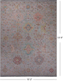 SUPER SALE Silver Persian Sultanabad Hand Knotted Wool Rug - 10' 2" X 13' 9"