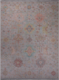 SUPER SALE Silver Persian Sultanabad Hand Knotted Wool Rug - 10' 2" X 13' 9"
