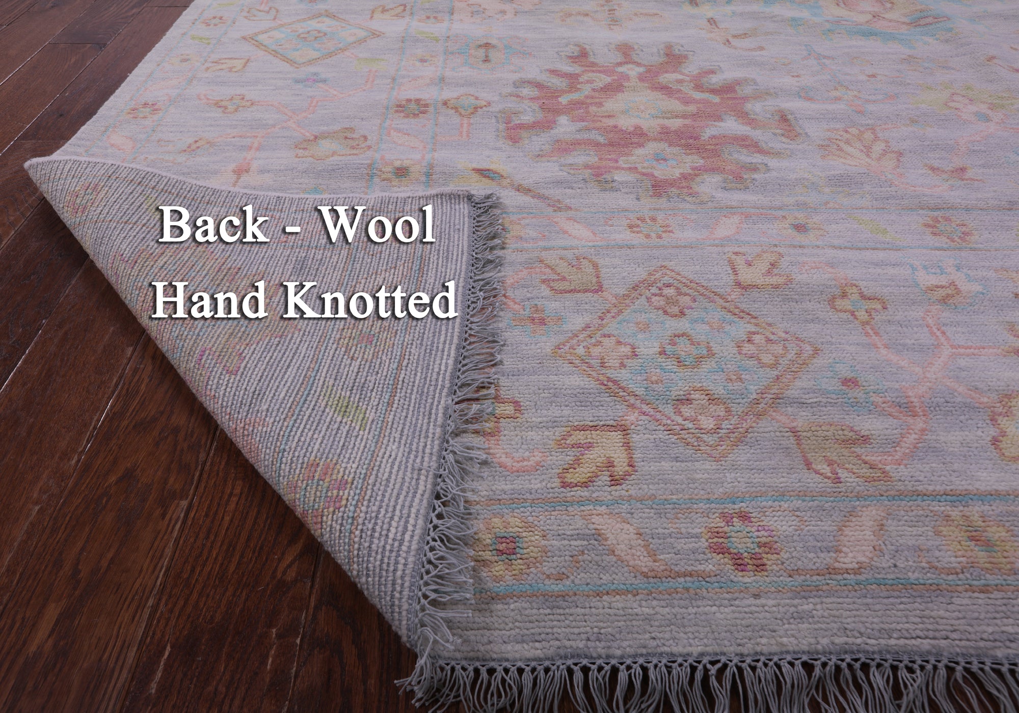 Silver Persian Sultanabad Hand Knotted Wool Rug - 10' 2" X 13' 9" - Golden Nile