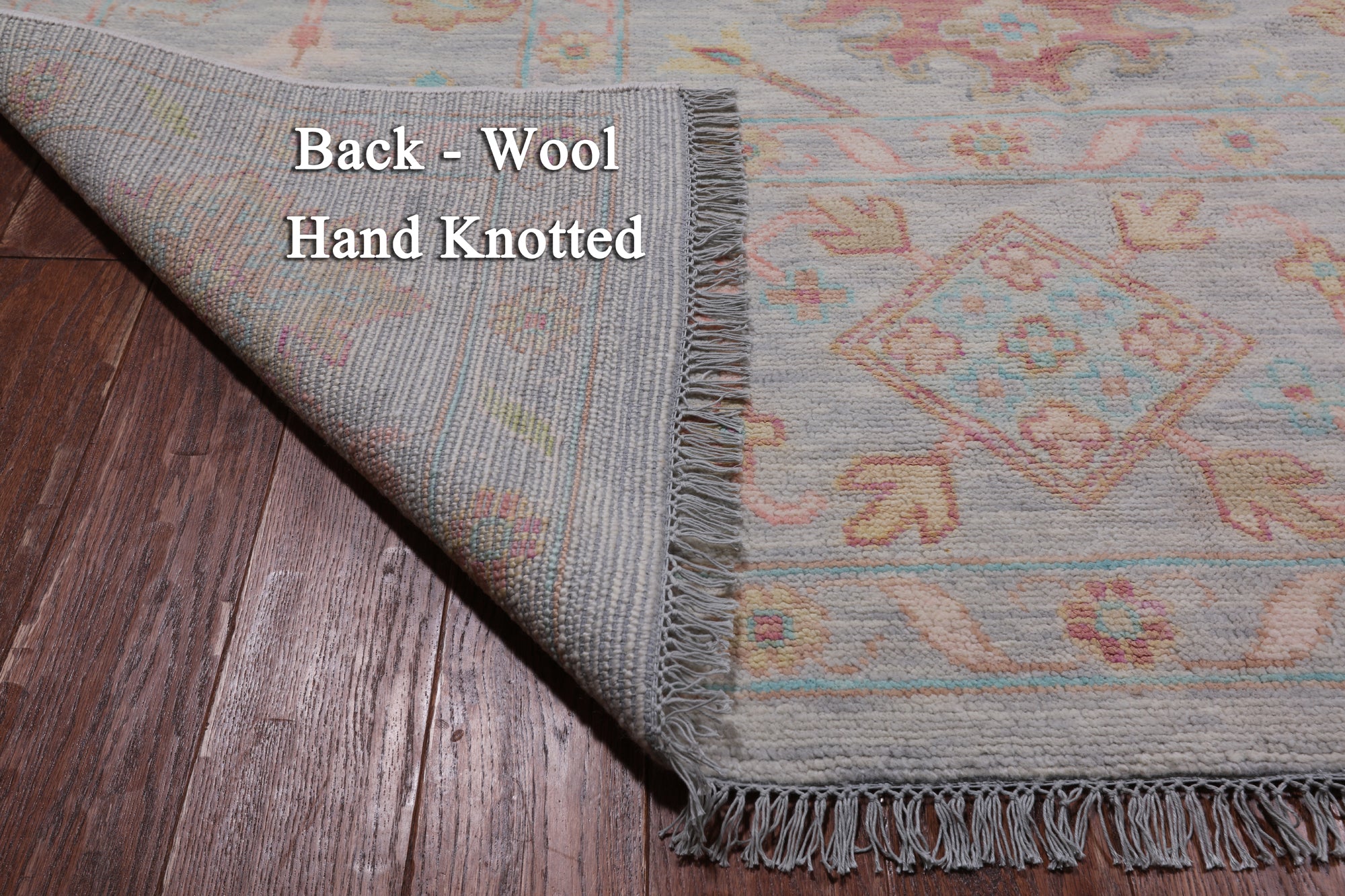 SUPER SALE Silver Persian Sultanabad Hand Knotted Wool Rug - 10' 2" X 13' 9"
