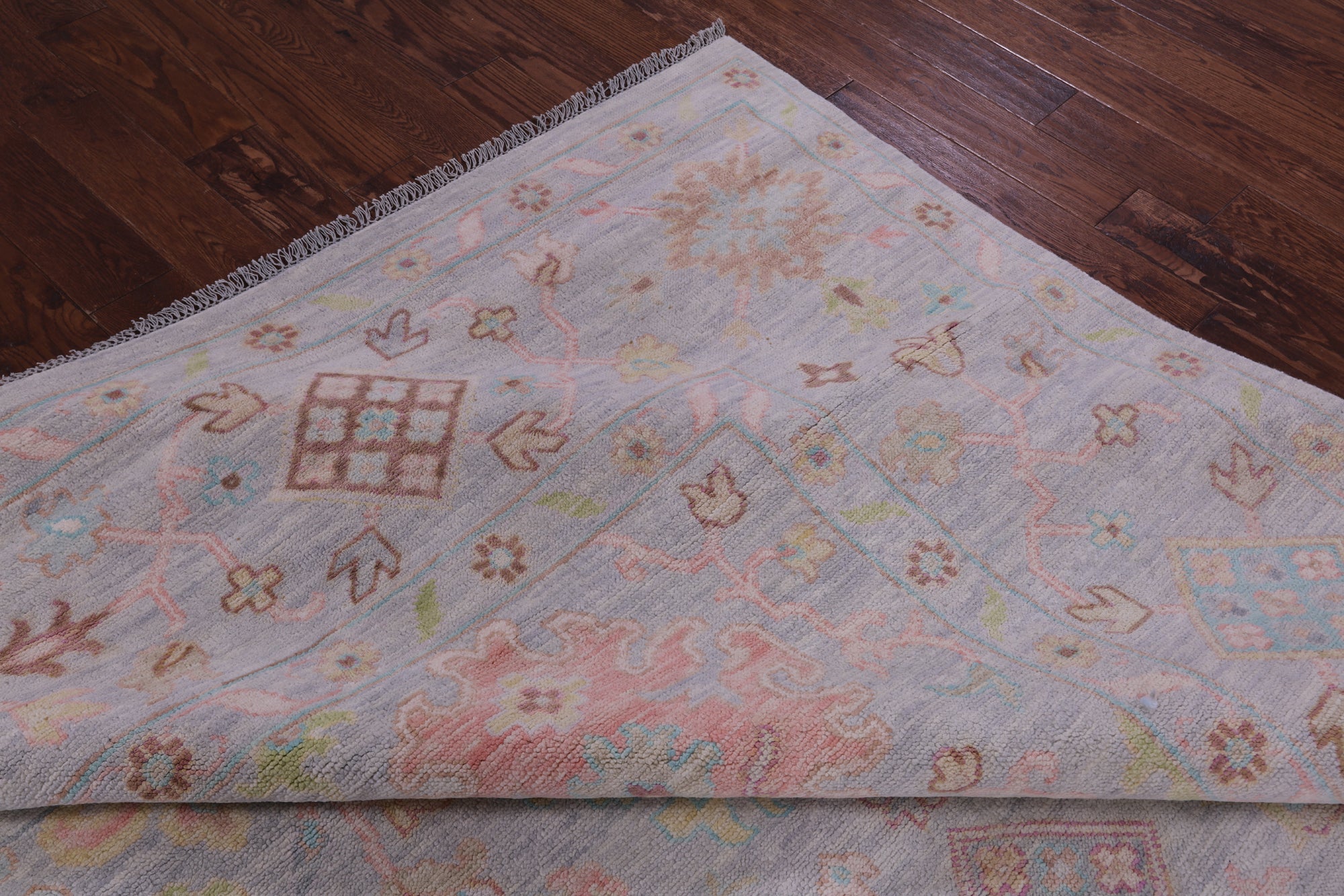 Silver Persian Sultanabad Hand Knotted Wool Rug - 10' 2" X 13' 9" - Golden Nile