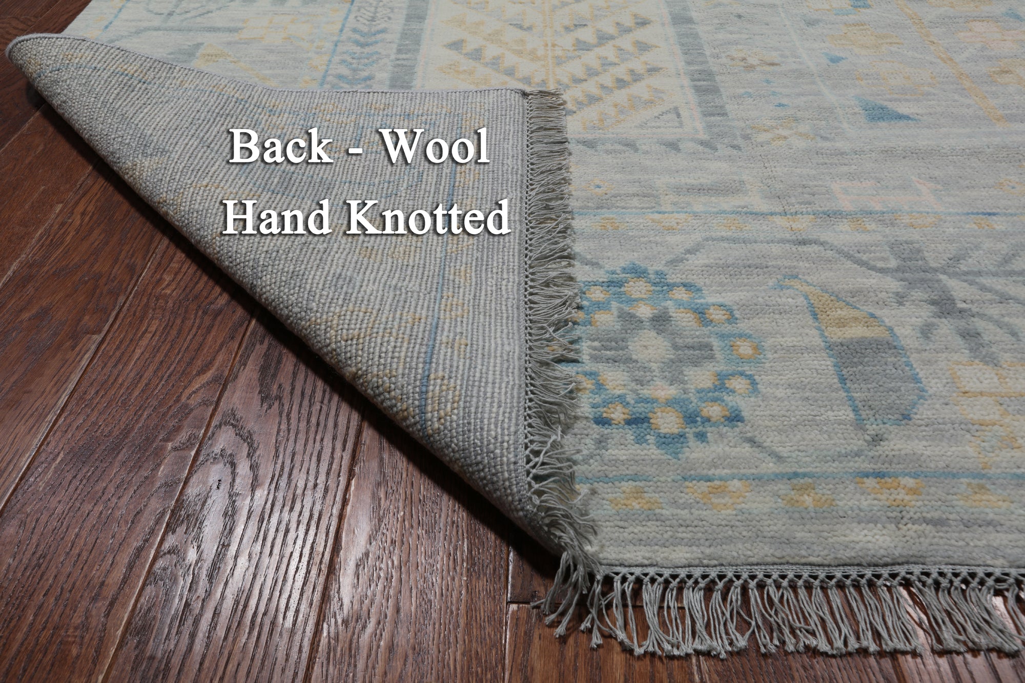 Grey Tribal Persian Gabbeh Hand Knotted Wool Rug - 10' 3" X 13' 10"