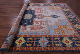 Geometric Heriz Serapi Handmade Wool Rug - 9' 10" X 13' 10" - Golden Nile