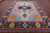 Geometric Heriz Serapi Handmade Wool Rug - 9' 10" X 13' 10" - Golden Nile