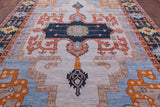 Geometric Heriz Serapi Handmade Wool Rug - 9' 10" X 13' 10" - Golden Nile