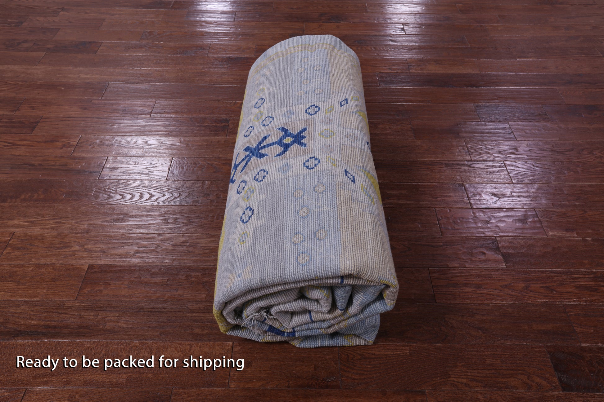Blue Persian Bakshaish Hand Knotted Wool Rug - 10' 3" X 13' 7" - Golden Nile